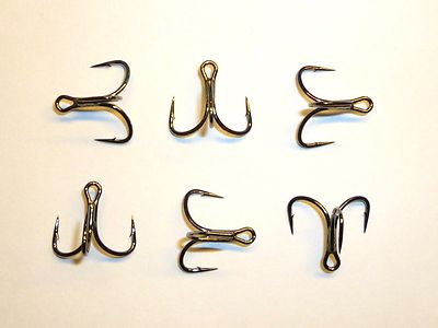 (100) Mustad KVD-Elite TG76NP-BN Short-Shank 1X Triple-Grip (Size 8) UltraPoint 