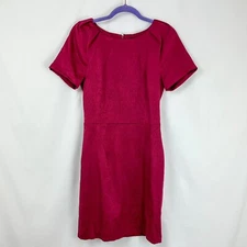 Coast size 10 Pink Magenta jacquard stretch Shift pencil dress RRP £95