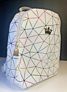 geometric print backpack
