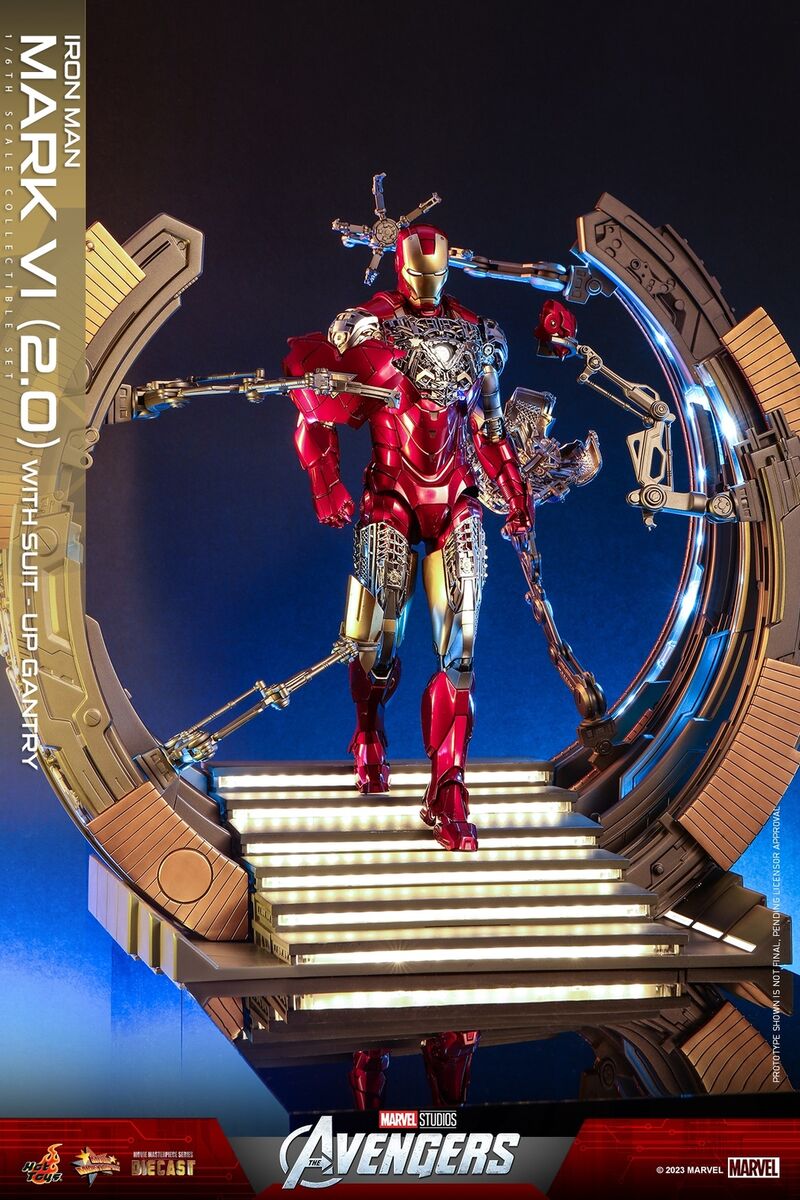 HotToys HT 1/6 MMS688-D53 Iron Man Mark VI Figure With Suit HotToys HT 1/6 MMS688-D53 Iron Man Mark VI Figure With Suit