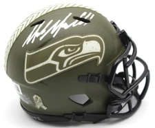 Mike Macdonald Signed Seattle Seahawks Mini Football Helmet w/Beckett BR63057
