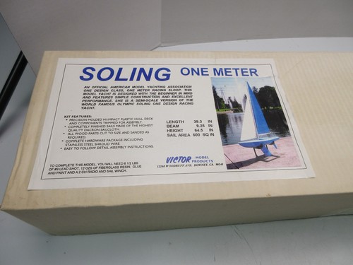 Victor Model Products Mini Soling Model RC Sailboat Kit New Radio Control Boat - Picture 2 of 6