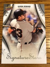 Aaron Rowand 2009 Upper Deck Signature Stars Giants Card #2   *3224*