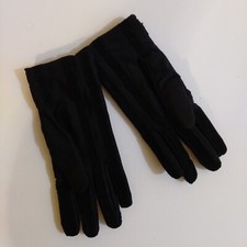 New Women's Black Nylon Spandex Gloves Size XL