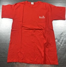 Vintage Winston Pocket T Shirt Red Eagles 80s 90s Made In USA XL