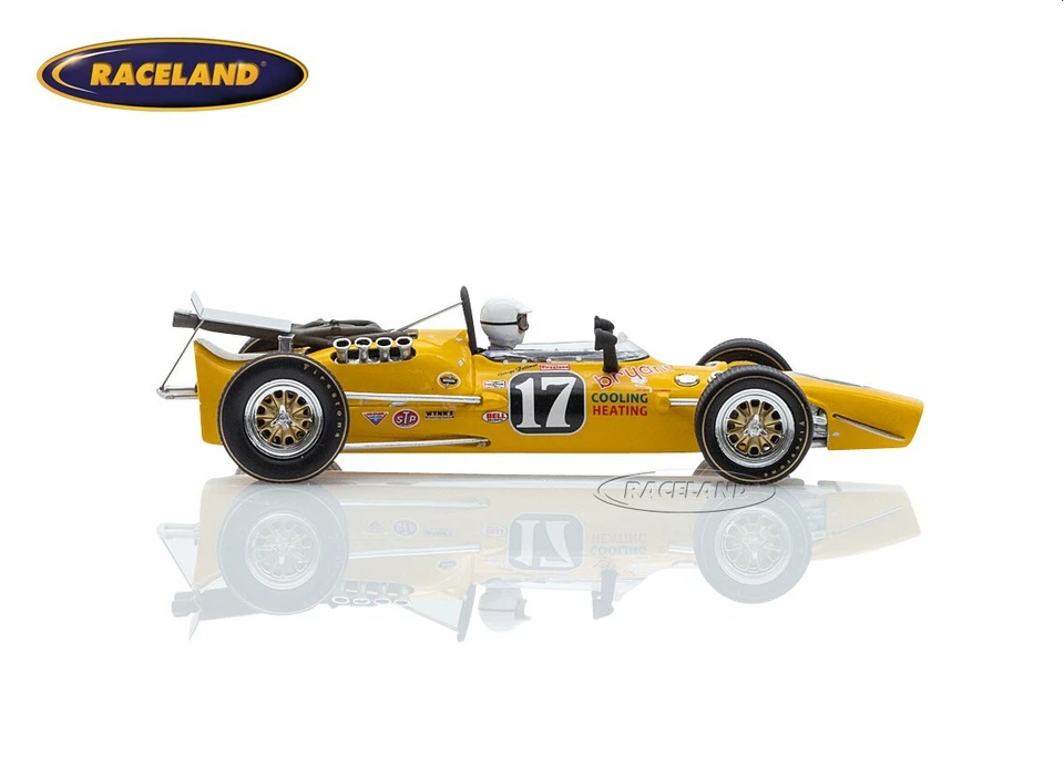 Vollstedt 67 Ford V8 Bryant Heating Indy Riverside 1967 Follmer Spark 1:43 S5770 - Bild 4 von 4