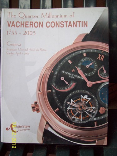 LIBRO THE QUARTER MILLENNIUM OF VACHERON COSTANTIN 1755-2005 | eBay