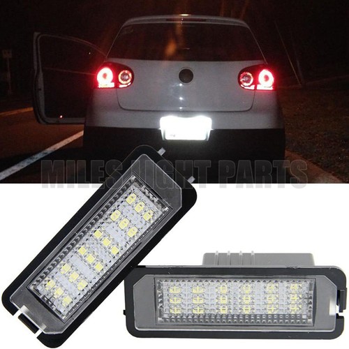LED Number Plate Light For VW Golf GTI MK4 MK5 MK6 Passat Polo CC Eos