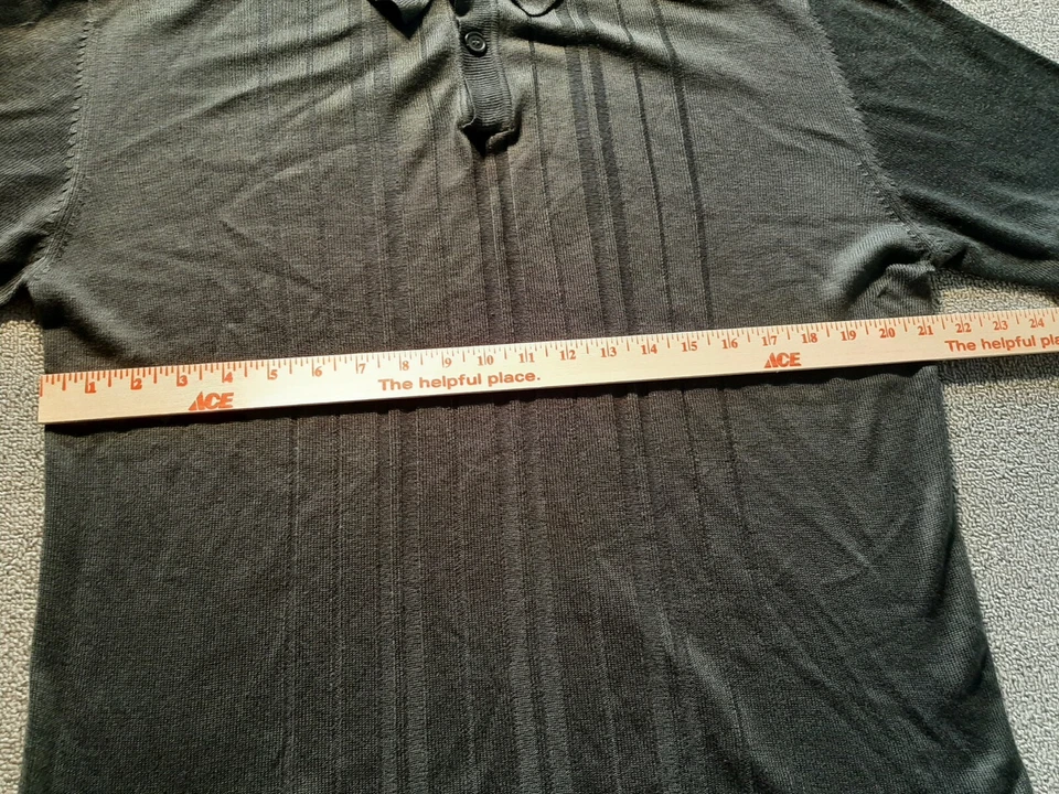 Camisa negra mediana M manga corta pizarra para hombre Foto 4 de 4