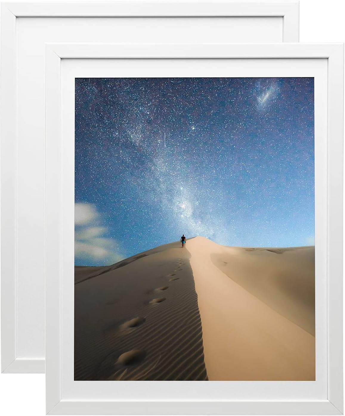 12X16 Picture Frames White, Photo Frames with Plexiglass for Picture 11X14 with-image