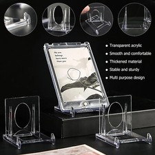 Adjustable Acrylic Stands Display Rack for Photos Crafts Office Desktop Storage