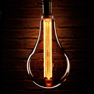 Auraglow Mysa LED Glühbirne Vintage Retro Edison Deko E27 S165 Globe XXL