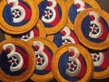 One WW2 3rd Air Force Division Patch