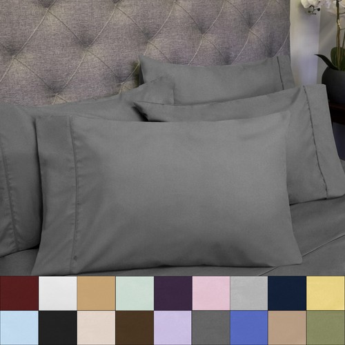 Sweet Home Collection 1500 Count Microfiber 6 Piece Sheet Set Cal King - 第 1/101 張圖片