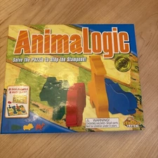 ANIMALOGIC Solve the Puzzle to Stop the Stampede Kids Game - Fat Brain Toy Co