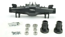 Treal Losi LMT Black 7075 Billet Aluminum Rear Axle Housing W/ 5 Degree Mounts
