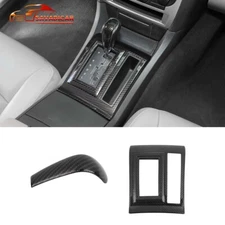 Carbon Gear Shift selector Control Cover Trims Kit For Dodge Charger 300C 04-10