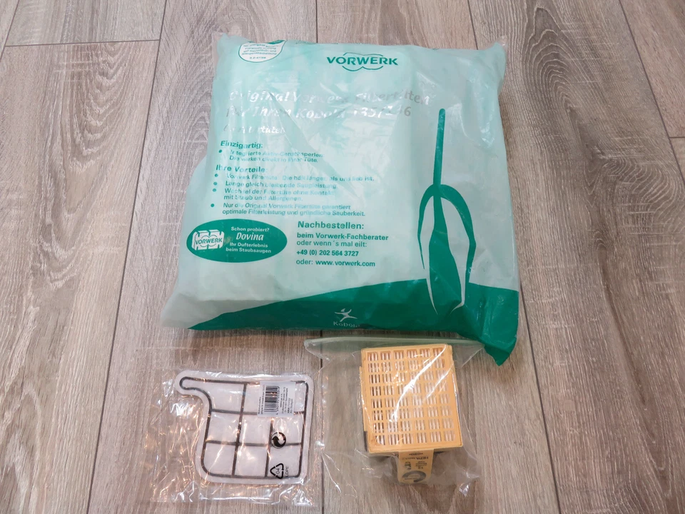 ORIGINAL Vorwerk Kobold 135 136 Filterset 6x Tüten + Hepa Filter + Motorfilter