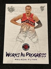 2020-21 Panini Court Kings Works in Progress Purple 01/49 Malachi Flynn Rookie