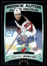 2020-21 O-Pee-Chee Platinum 2019-20 Update Jesper Boqvist Rookie Auto New Jersey