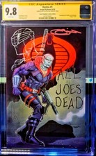 DESTRO #1 VIRGIN TRANSFORMERS 5 HOMAGE CGC ss 9.8 SAJAD SHAH + Snake Eyes Remark