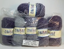 Lot of 6 Skeins Stylecraft Aran Ombre Ethnic Wool Acrylic Blend Knitting Yarn