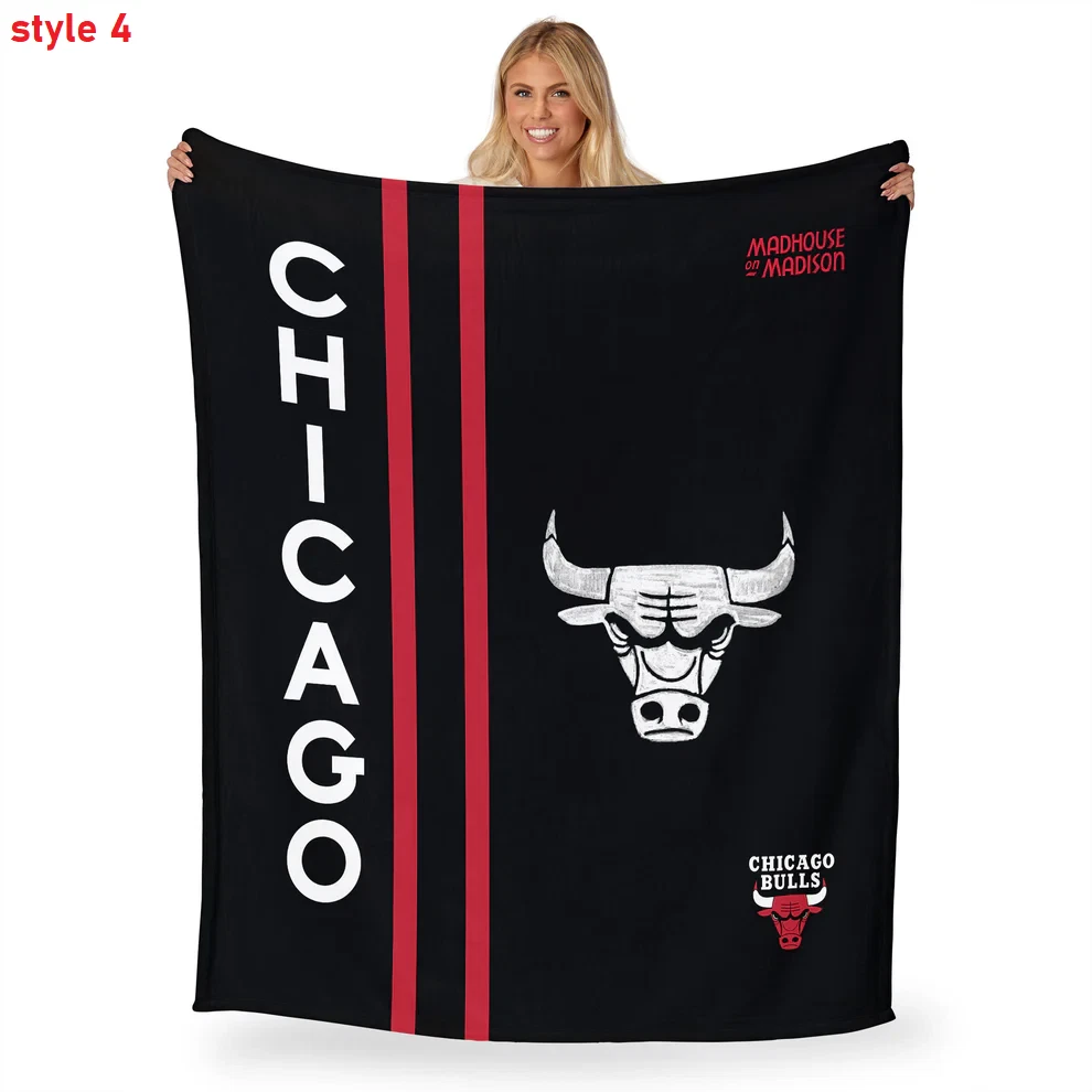 Personalized Basketball Fan Colorblock Flannel Throw Blanket