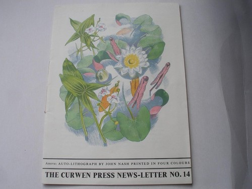 CURWEN PRESS NEWSLETTER No 14 1937 John Nash illustration Typography, printing - 第 1/4 張圖片