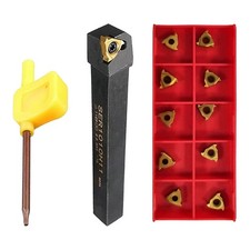 SER1010H11 Thread Lathe Turning Tool Holder with 10x 11ER AG60 Threading Insert