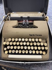 Smith-Corona Sterling Manual Portable Steel Vintage Typewriter with Case thumbnail