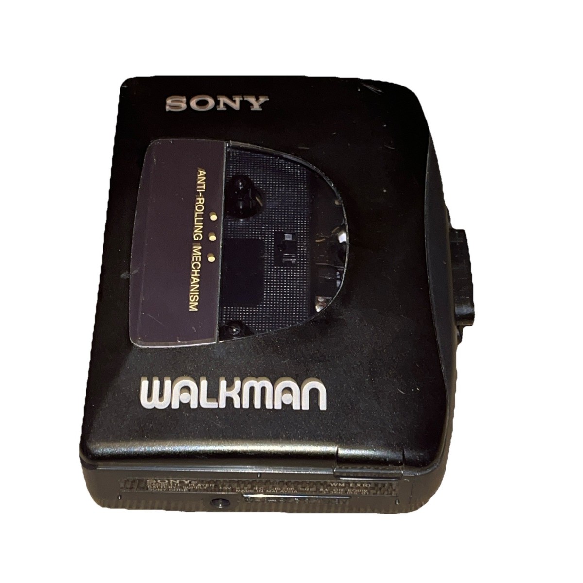 Vintage Sony Walkman WM-EX10 Black Portable Audio Cassette Player
