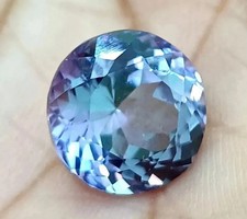 10.20 Ct+ NATURAL Ceylon Bi-Color Change Sapphire Round Cut Loose GEMSTONE W02
