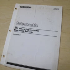 CAT CATERPILLAR 973 TRACK LOADER Electrical system SCHEMATIC Shop Repair Manual