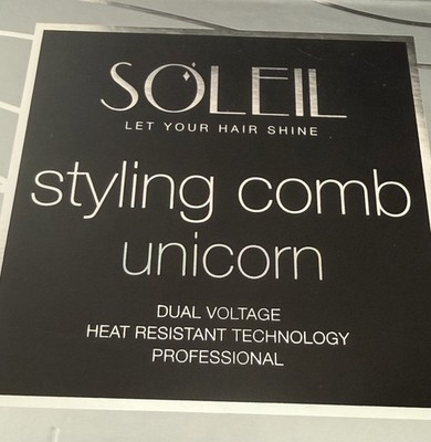 Soleil Hair Tool: Unicorn Edition - Styling Comb (BRAND NEW, Original Packaging)