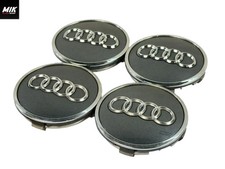 4x ORIGINAL Audi Nabendeckel Felgendeckel Nabenkappe 61mm 8W0601170 Grau