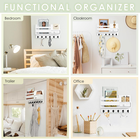 VIS'V Key Holder Wall Mount, Wooden Mail and Organizer with Drawer and...
