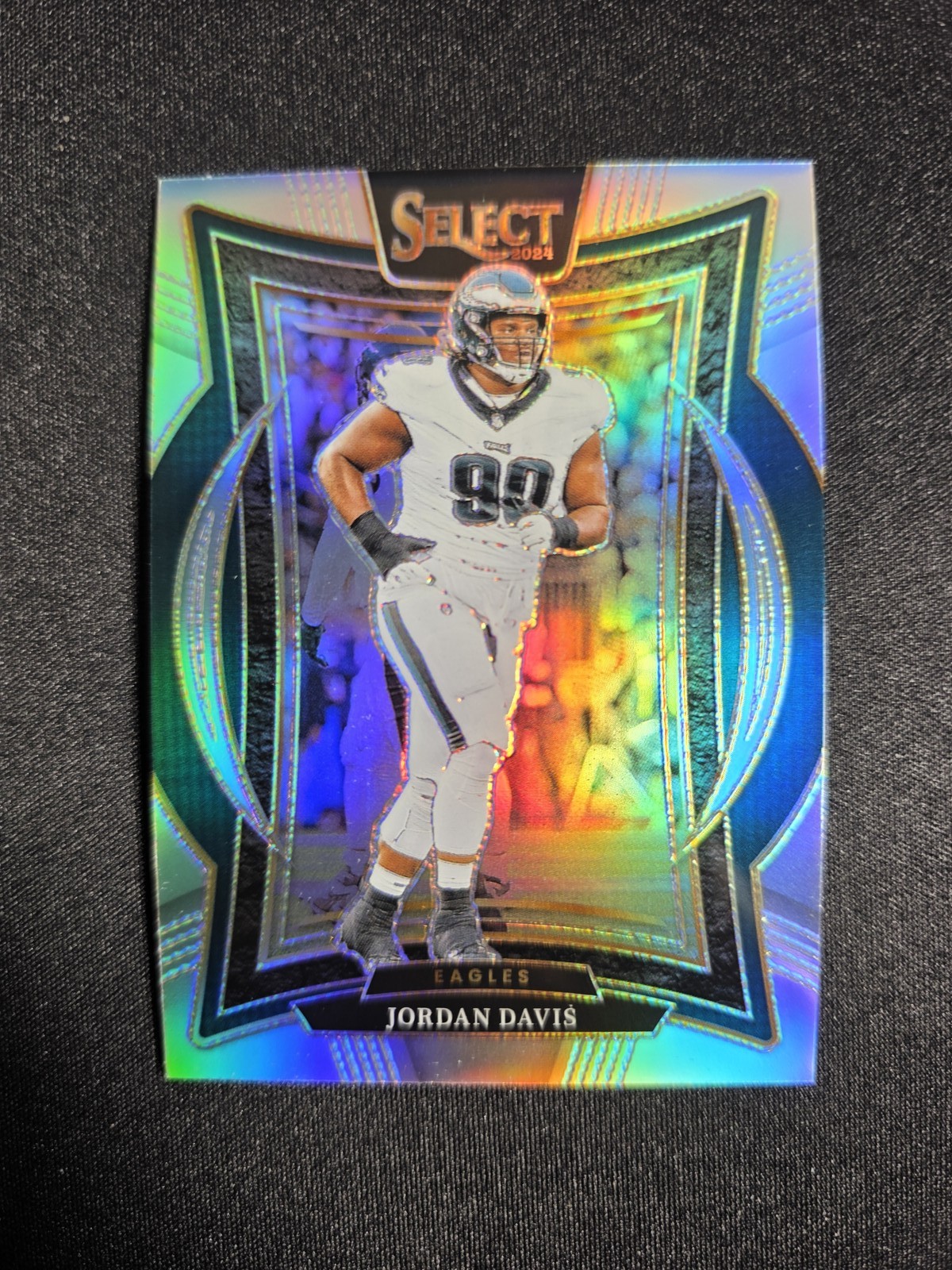 2024 Panini Select Jordan Davis #72 Silver Prizm Eagles