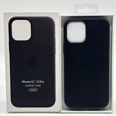 OFFIZIELLE ORIGINAL APPLE IPHONE 12 / 12 PRO LEDER MAGSAFE HÜLLE SCHWARZ MHKG3ZM/A