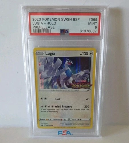 PSA 9 Lugia Holo Prerelease SWSH069 Vivid Voltage Pokemon Promo