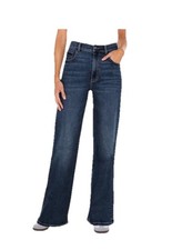 Well Worn Wide Leg High Rise Dark Blue Dark-Wash Denim Jeans. Sz 8/29. NWT 