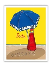 Campari Soda - Hydrates (Disseta) - Vintage Ad Poster by A. Traub c.1930