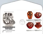 S08-5847, PUEBLO INDIAN POTTERY, SE-TENANT BLOCK, ARTCRAFT FIRST DAY COVER