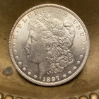 1897 BU GEM MORGAN SILVER DOLLAR UNC MS+ U.S. MINT RARE COIN