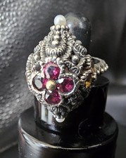 Barbara Bixby Garnet Citrine Lotus Statement ...