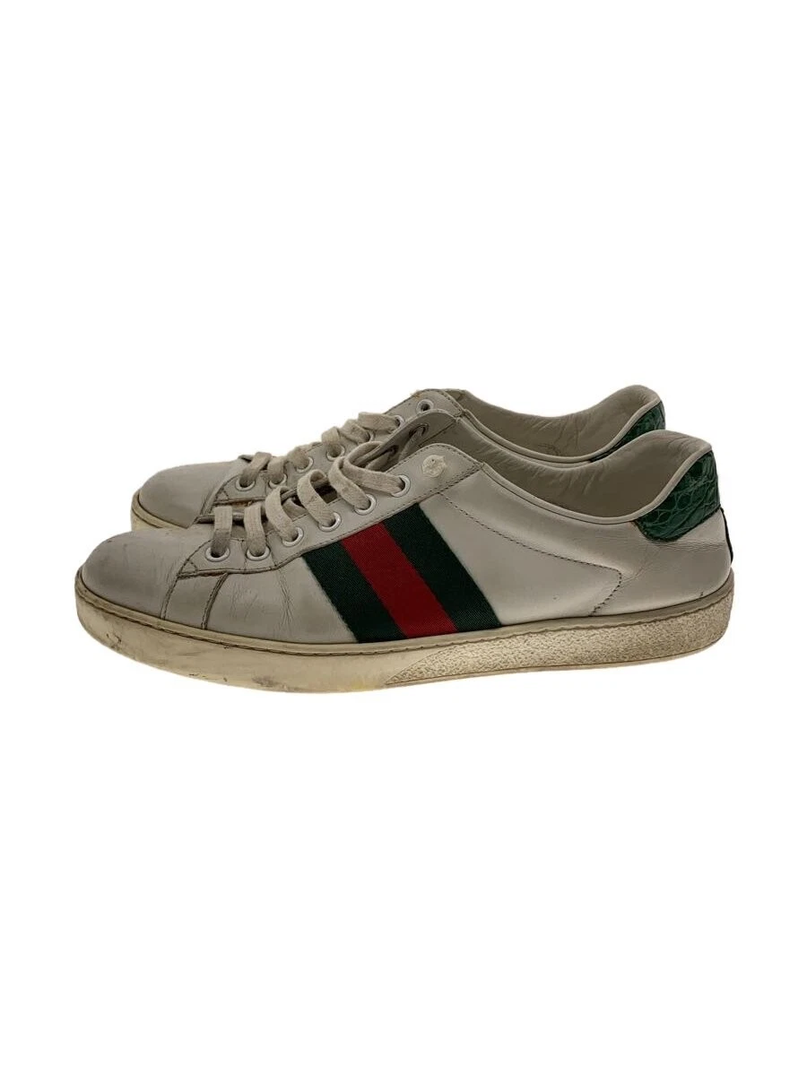 Baskets basses Gucci Ace Shelly Line cuir blanc UK6