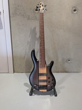 Cort C5 Plus OVMH - 5 strings bass guitar (modified Fretless) - Brown Burst