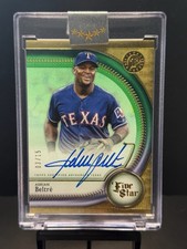 2025 Topps Five Star Adrian Beltre Auto Green /15 Rangers