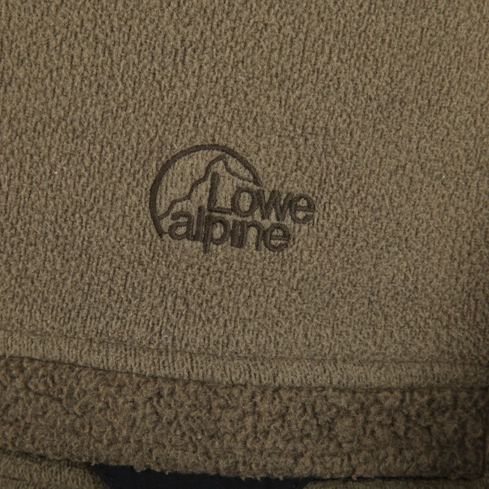 Pullover Lowe Alpine polar para hombre mediano oliva 1/4 cremallera bolsillo a presión hecho en EE. UU. Foto 3 de 4
