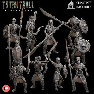 Die Gruft Skelett Konvolut Miniatur
