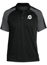 Ebonite Bowling New Logo Tournament Polo Black/Gray